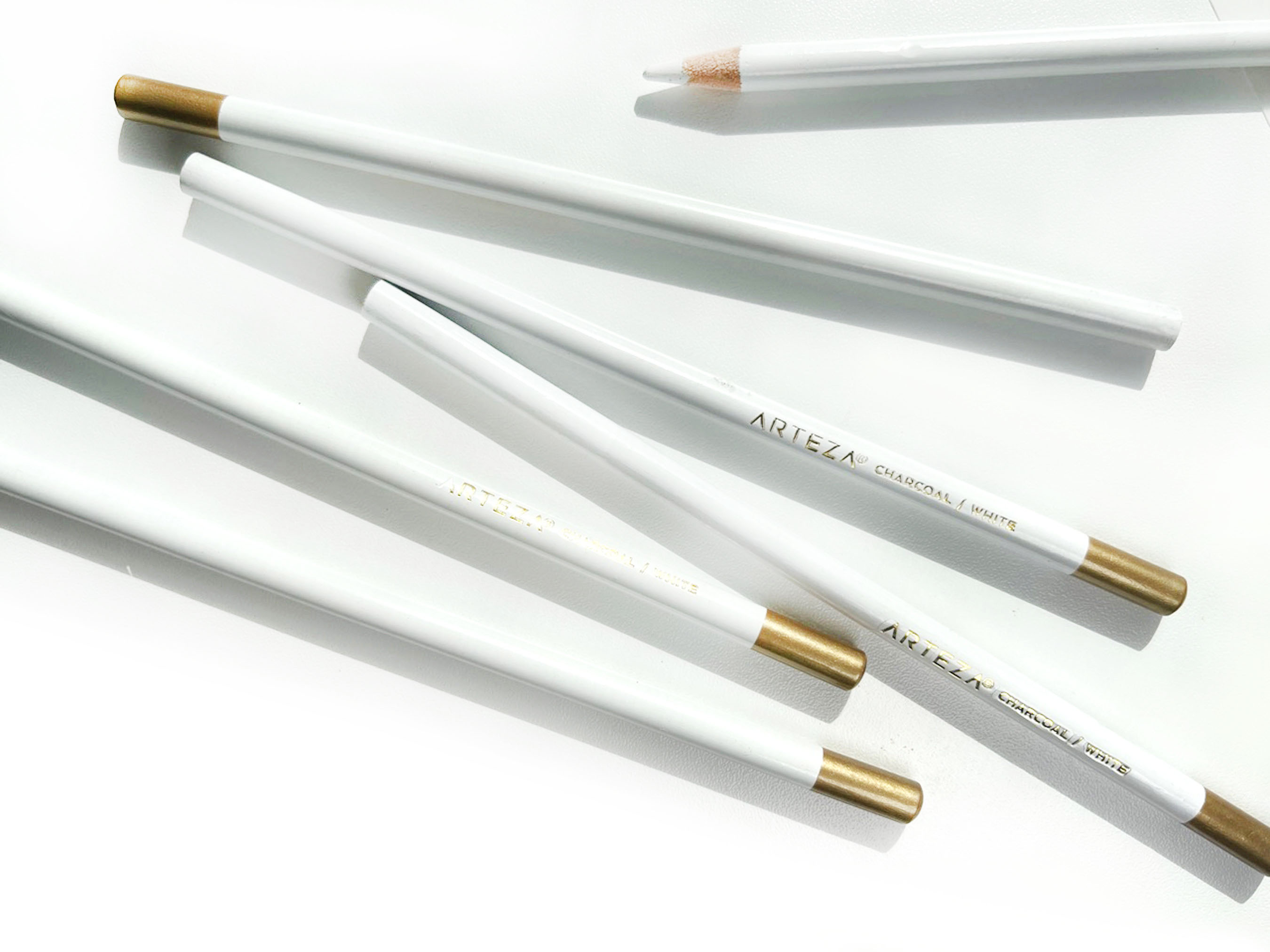 White Charcoal Pencil for dot mandala artists