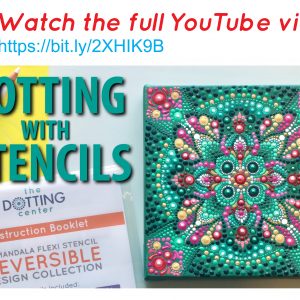 Radiant Mandala Dotting Pattern – PDF Digital Download with YouTube tutorial
