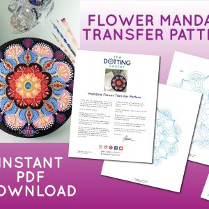 Flower Mandala Transfer Pattern – PDF Digital Download