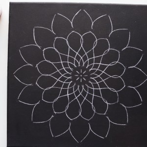 12″ Mandala 2 Stencil – Reversible – Large Mandala Stencil for dot mandala canvas