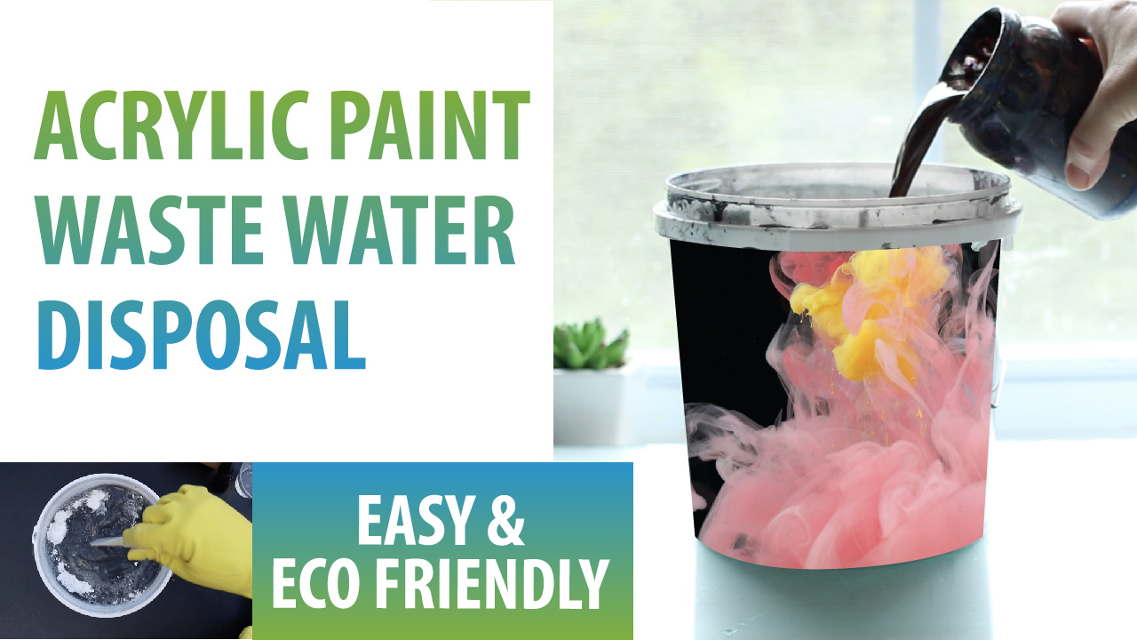 How to dispose of acrylic paint waste water - The Dotting Center How To Dispose Of Watercolor Paint Water