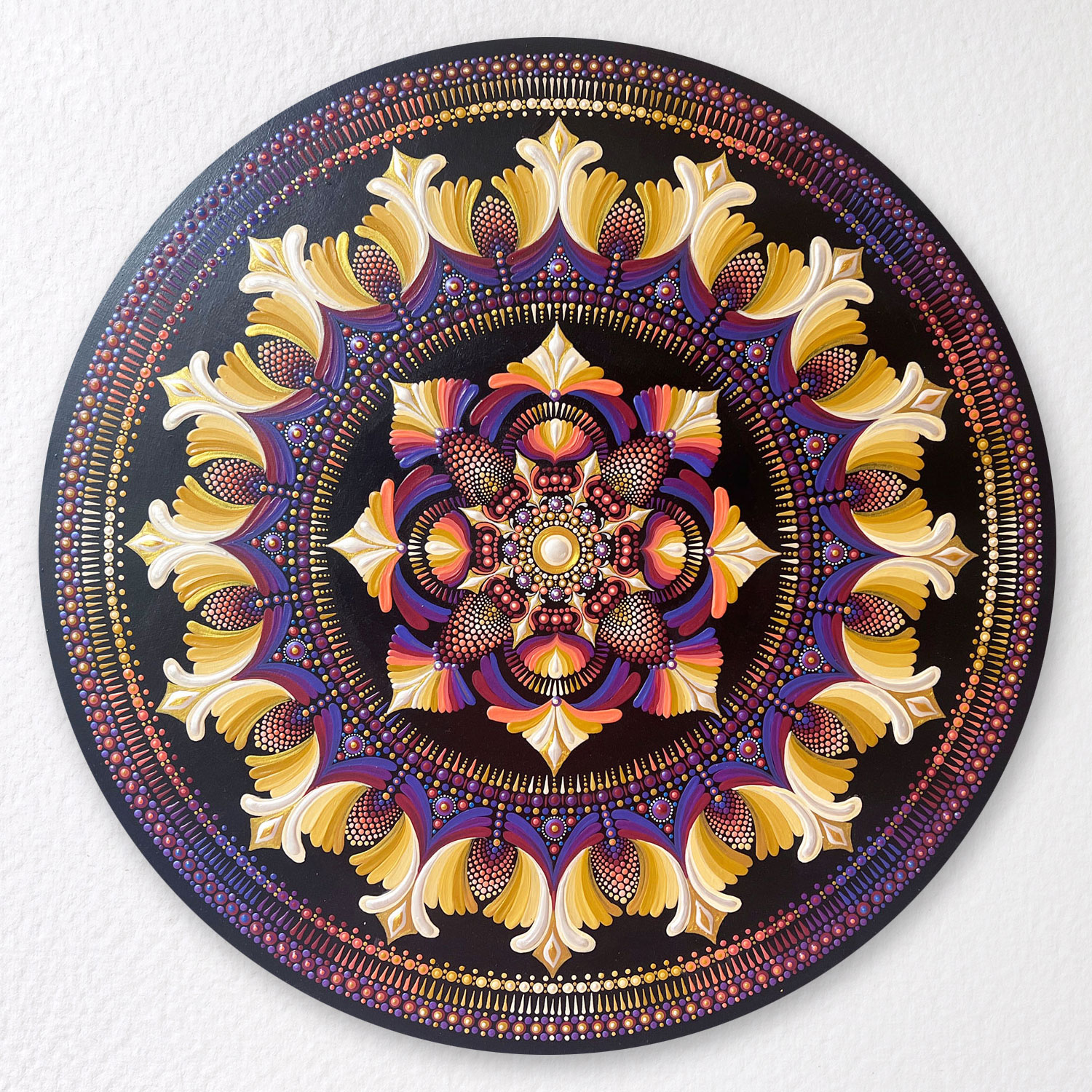 Dot mandala Painting by artist Rachel Keough